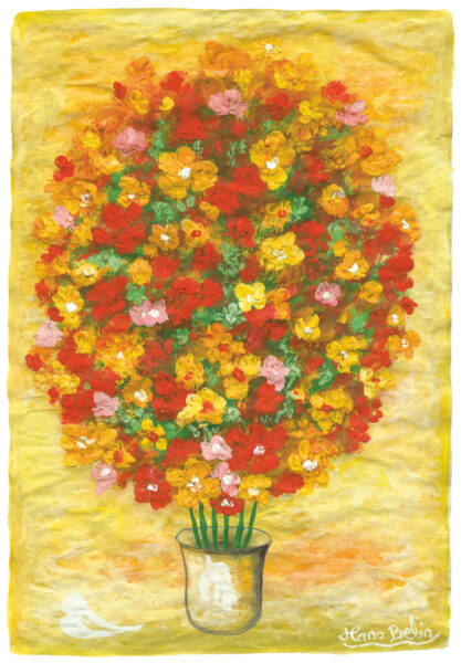 Hans Belin konstplansch: Blomsterbukett